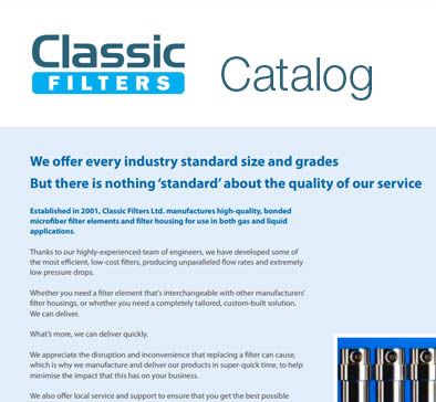 Classic Filters Catalog